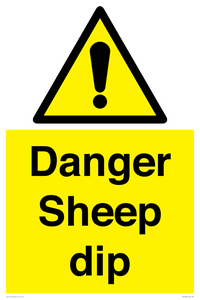 Danger Sheep dip